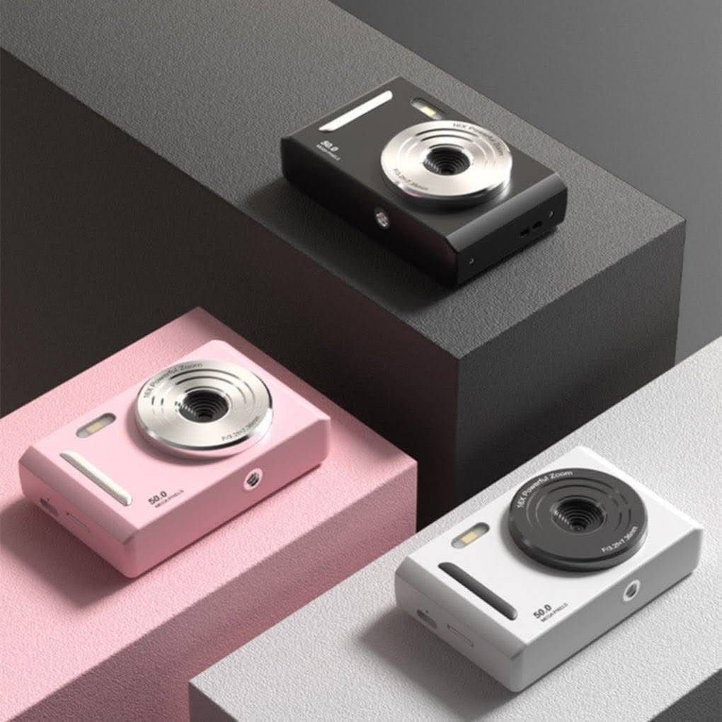 Digital Camera, 4K 50MP HD Anti Shake Autofocus Retro Camera with 16x Digital Zoom, 2.4in LCD Screen Small Camera with Flash - Image 2