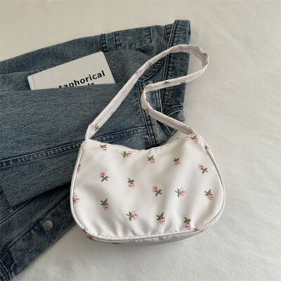 Womens Floral Printed Small Shoulder Bag