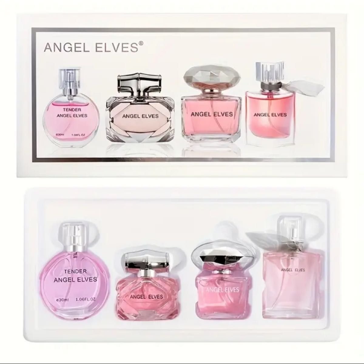 Angel Elves 4pcs Perfume Gift Set-Pink Edition (30ml x 4) 120ml - Image 4