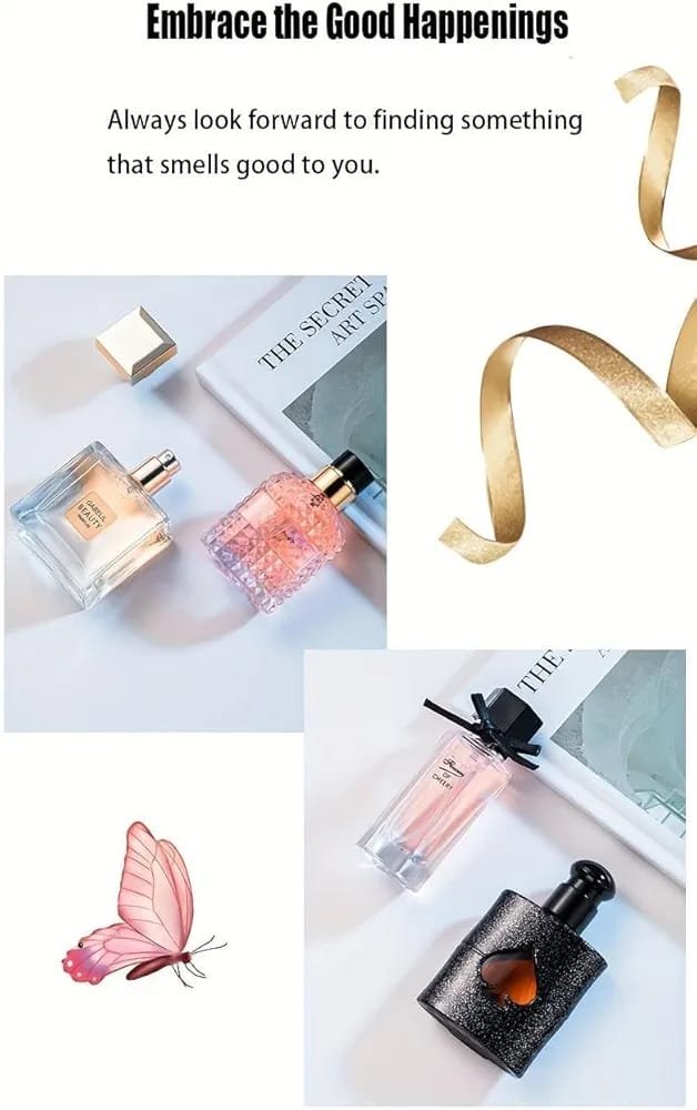 4 in 1 Perfume Set in a Premium Gift Box Floral and Fruity Fragrances 105ml (25ml x3 +30ml). - Image 4